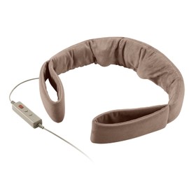 エレコム エクリアwarm バンドマッサージャー 3type振動モード 着脱式指圧ボール 温感 収納袋付き グレージュ HCM-WMB01BE