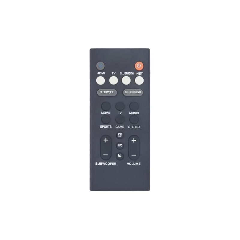 Universal Remote Control Compatible for Yamaha YAS-109 YAS-209 YAS109 YAS209