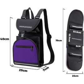 HG HGONG Skateboard Rucksack Skateboard Backpack Skateboard Bag Nylon Bag Skateboard Cover Skateboard Storage Bag Carrying Case Large Capacity Multi-functional Backpack Backpack Shoulder Protective