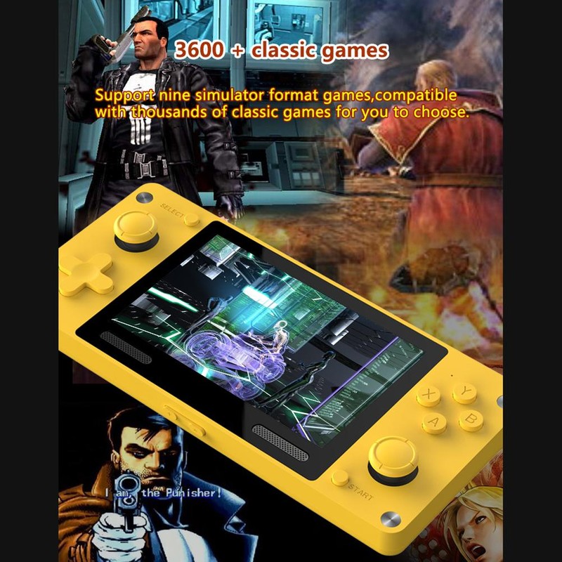 A380 Retro Game Console 4.0 inch IPS Screen Handheld Game