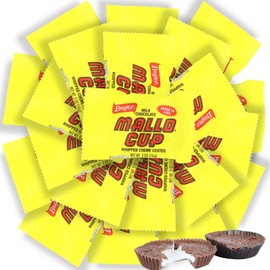 Sweetzo - Boyer Mallo Cups Individually Wrapped, Chocolate Candy With Marshmallow Filling, 0.5 Ounces (20 Pack)