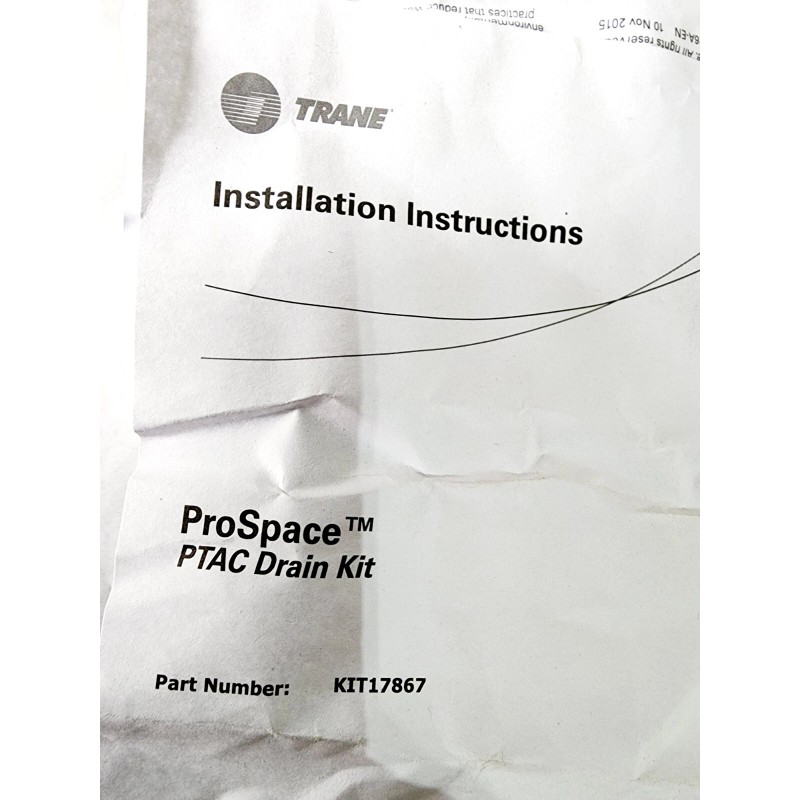 Trane KIT17867 ProSpace PTAC Drain Kit