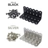 prendre PR-KKOL50-6ST-BK Shelf Brackets, Set of 6, DIY Iron, Angle,