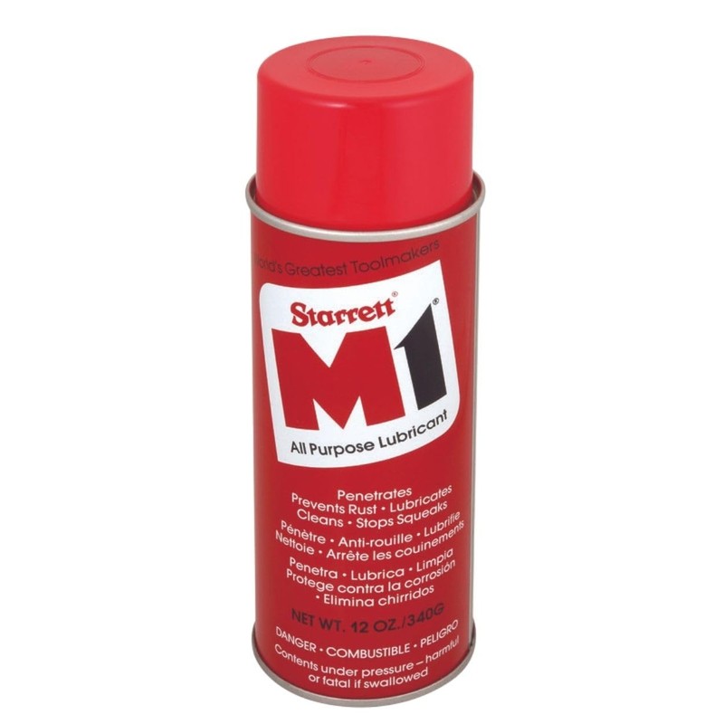 Starrett M1 Industrial Quality All-Purpose Lubricant - Micro-Thin, Airtight Coating,