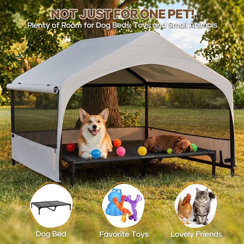 Petizer Extra Large Dog Tent Outdoor with UV Protection, Breathable