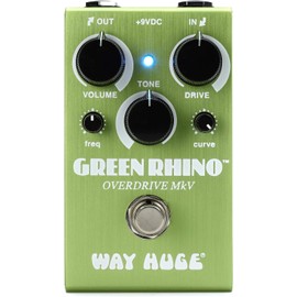 Way Huge Smalls WM22 Green Rhino Overdrive MKV Bundle with Instrument Cable, 2 Patch Cables and Tuner