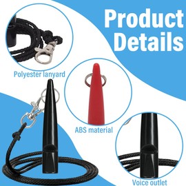 CULEO Dog Whistles, Pack of 2 Dog Training Whistle with Lanyard, High-Quality Dog Whistle, Dog Whistle with Lanyard, Suitable for Dog Training and Education, Professional Training Whistle