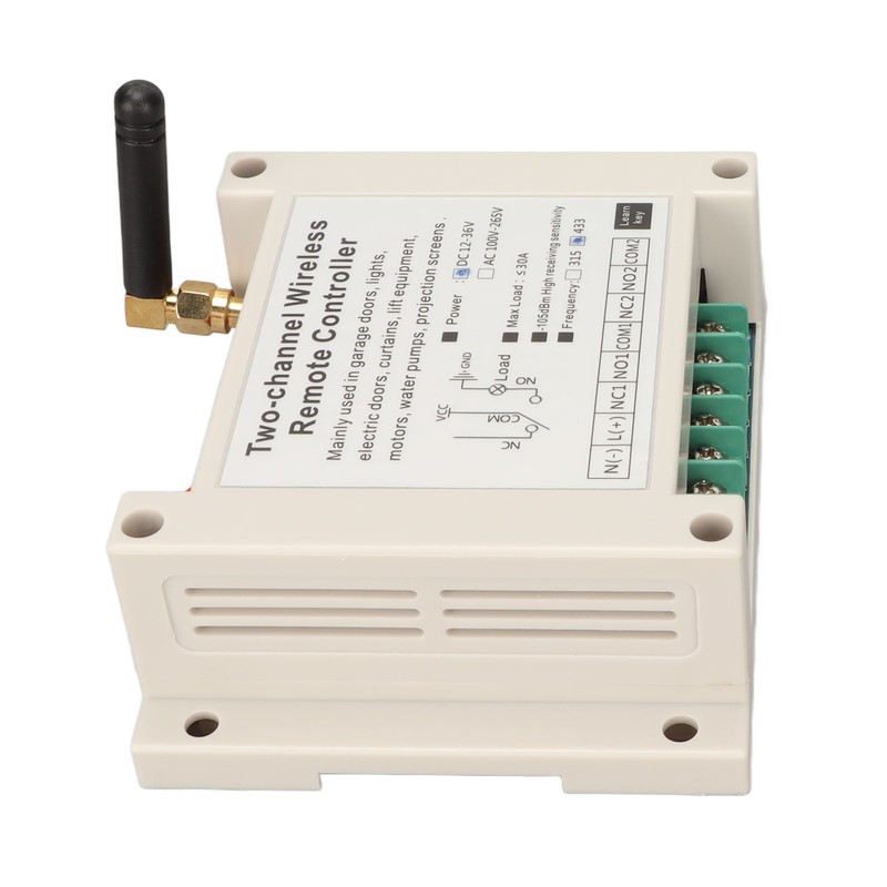 Wireless Remote Control Switch Relay 2CH Controller Receiver Transmitter 433Mhz