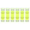 HARFINGTON 6pcs Cylindrical Bubble Level 9.5x34mm Mini Bullseye Spirit Levels