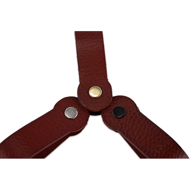 Brute Strength - Magnetic Towel Holder Leather - Cognac -