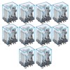 10Pcs Coil Power Relay Small Intermediate Electromagnetic 8 Pin 2
