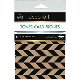 Deco Foil Kraft Toner Sheets 4.25"x 5.5" 6 Pack - Chic Chevrons