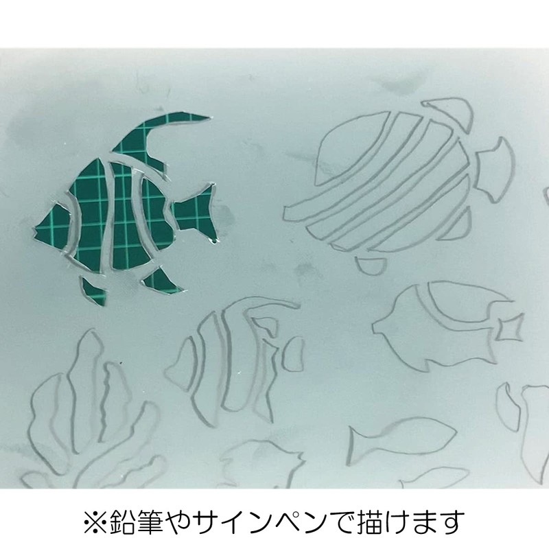 Clear PET Resin Stencil Sheets A4 10