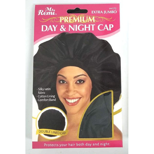 Annie Premium Jumbo Day & Night Cap (Black)