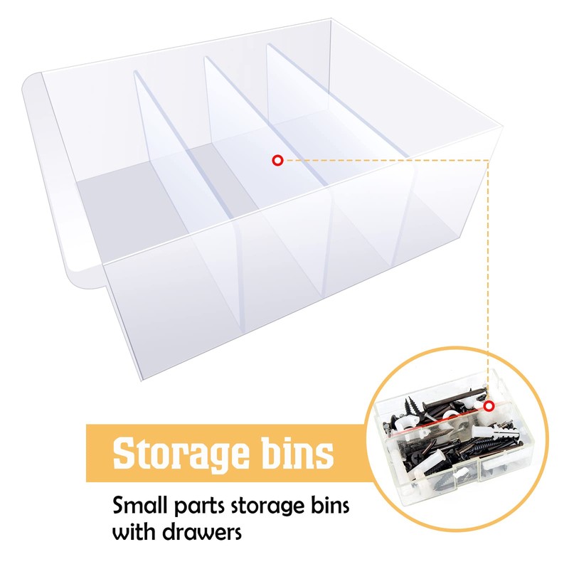 Yookeer 16 Pack 4.25 x 2 In Drawer Dividers for
