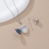 MEIDERBO Pet Urn Locket Necklace for Ashes and Pictures 925