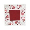 Table Runner Table Cloth Table Runner Embroidered Roses Red White