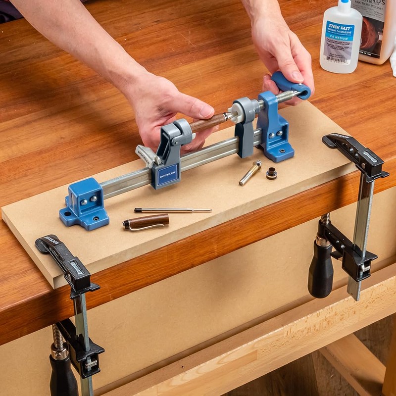 Threaded Pen Press Jig for Even Pressure - Sturdy &