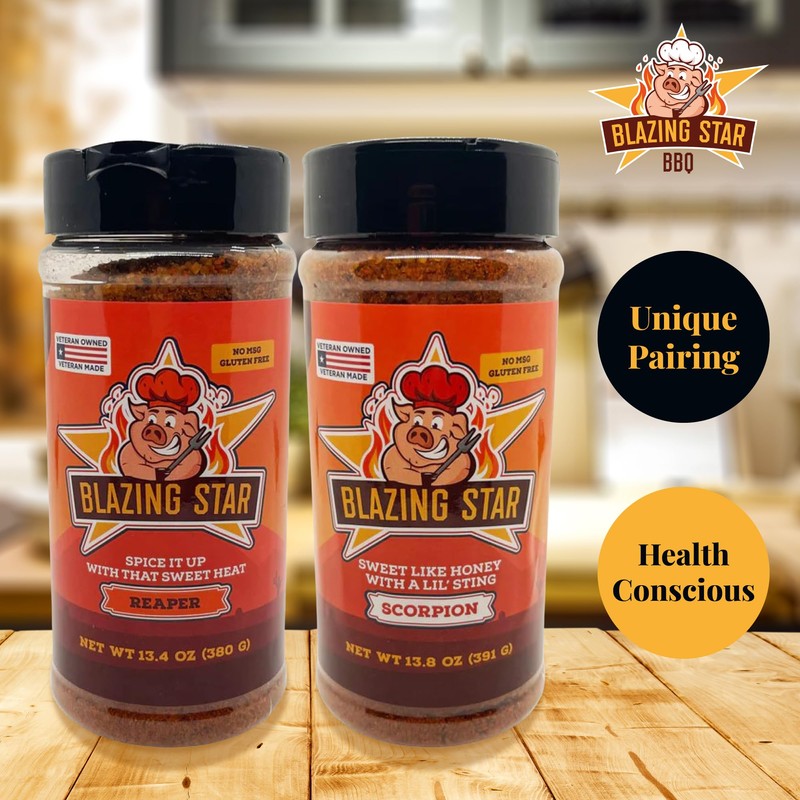 Blazing Star BBQ Blazing Bundle (Reaper Rub & Seasoning/Scorpion Rub