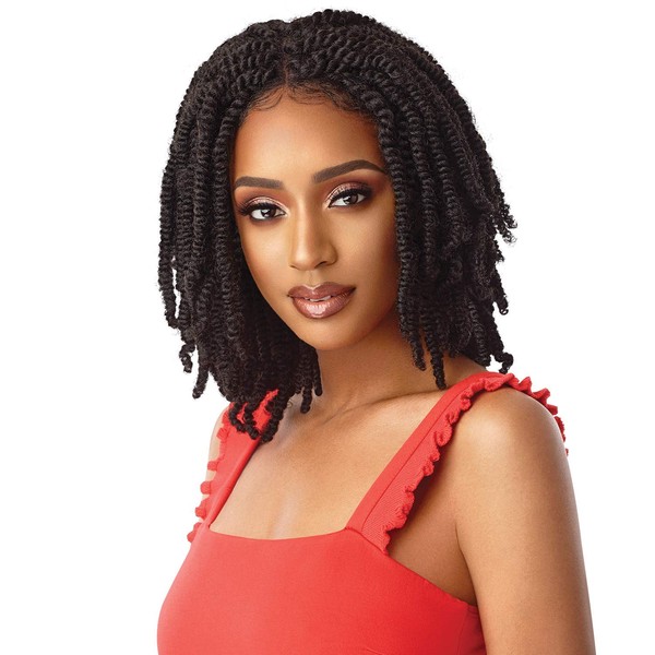Outre X-Pression Twisted Up Lace Front Braid Wig - STRAIGHT BOMB TWIST 14" (M1B/425)