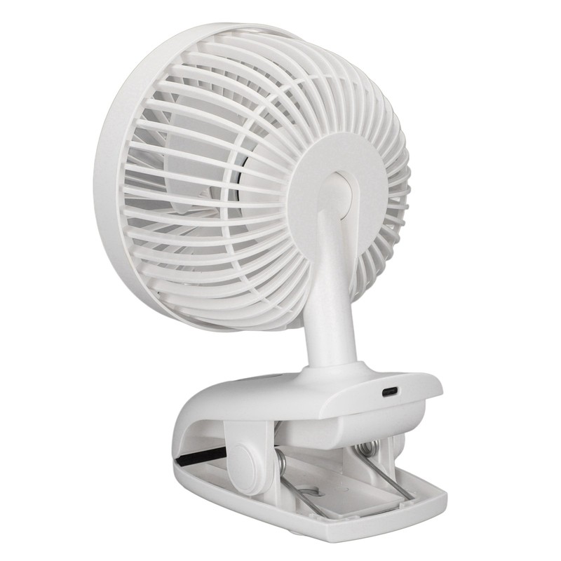 USB Desk Clip On Fan Intelligent Digital Display 3 Blades