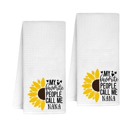INNObeta Nana Gifts Kitchen Towel 2 Pack, 16x24 in Microfiber Dish Tea Towel for Christmas