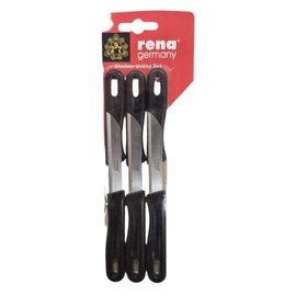 TABAKH by Rena Germany Multi Purpose Utility Kitchen Knife Set, Stainless Steel Blades, Pack of 6 Knives, 90mm