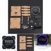 DIY Light Control Rotation LED Electronic Temperature Clock Suite W/Case