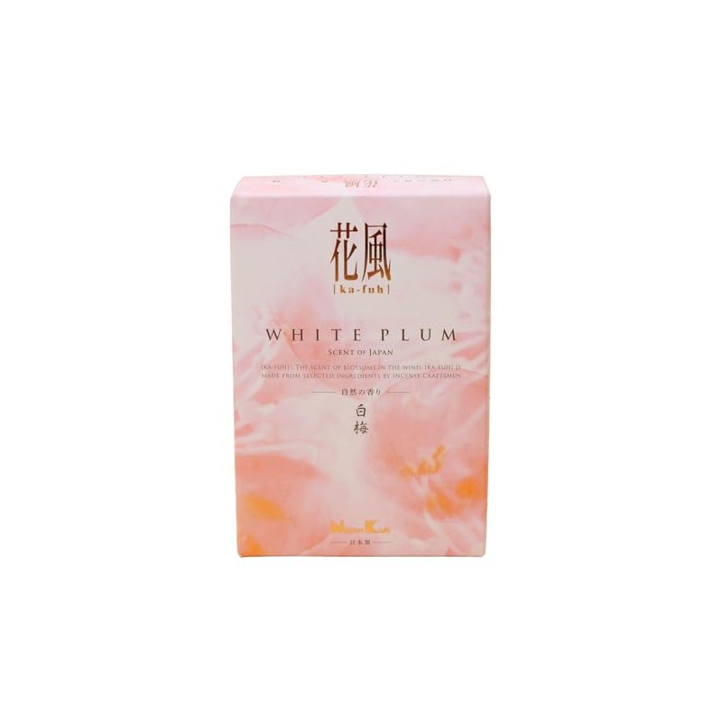 Mini Incense Sticks, Flower-style, Smoke-less, Refreshing Scent, White Plum, 2.8