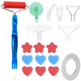 5D Diamond Painting Accessory Pen Set, Diamond Painting Pen Kits with Diamond Art Roller Replacement Pen Heads Diamond Painting Tool Diamond Painting Pen Set for Mosaic Making Nail Art