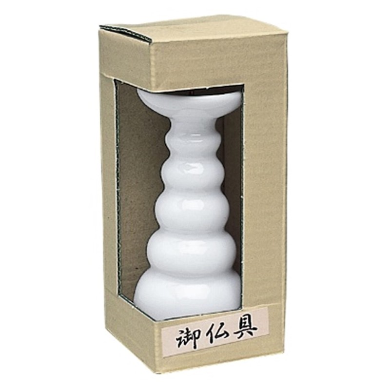Maruesu Candlestick Holder, White, 3.0 Size Low, White
