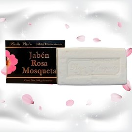 Jabón Artesanal con Aceite Rosa Mosqueta 100g Bella Piel | Jabones Artesanales Naturales | Antiedad | Limpieza Facial y Corporal | Rosas de Jabón | Uso Diario | Hidratante y Suave
