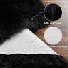 TopAufell Faux Fur Rug Fluffy Rug Black, Fluffy Carpet,Faux Sheepskin