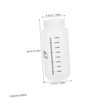 BUGUUYO 4pcs Plastic Graduated Reagent Bottles with Wide Mouth and