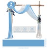 YALLOVE Wedding Arch Draping Fabric, 2 Panel 30" x 236"