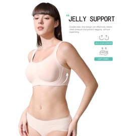 seramera Seamless Wireless Push Up T-Shirt Bras for Women – Soft Full Coverage Bralettes with No Underwire, Support and Lift for Everyday Comfort