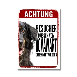 Hovawart Approval Dog Sign Saying Door Sign Dog Sign Warning Sign