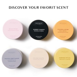 Benevolence LA Candle Gift Set – 6 Scented Candles (1.4 oz) | Aromatherapy Candles with Orange, Eucalyptus, Rose, & Jasmine Scents | Christmas Gifts