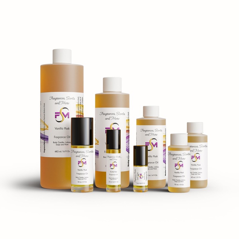 Vanilla Musk Fragrance Oil - 4 Fl Oz Plastic Bottle