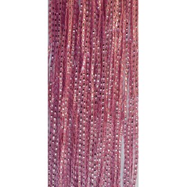 cushion mania Hanging Braided Curtain String Door Window Curtains Tassel Fly Screen Panel (PINK)