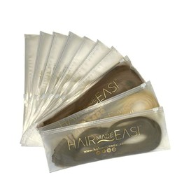 GLAMSA - Hair Extension Storage Pouch - Plastic Zip-lock Seal Storage - Protection Case Set for Women Hair (MEDIUM)