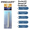 Pro Art Stump #2 1/3" 2pc Carded, Blending Stump, Blending