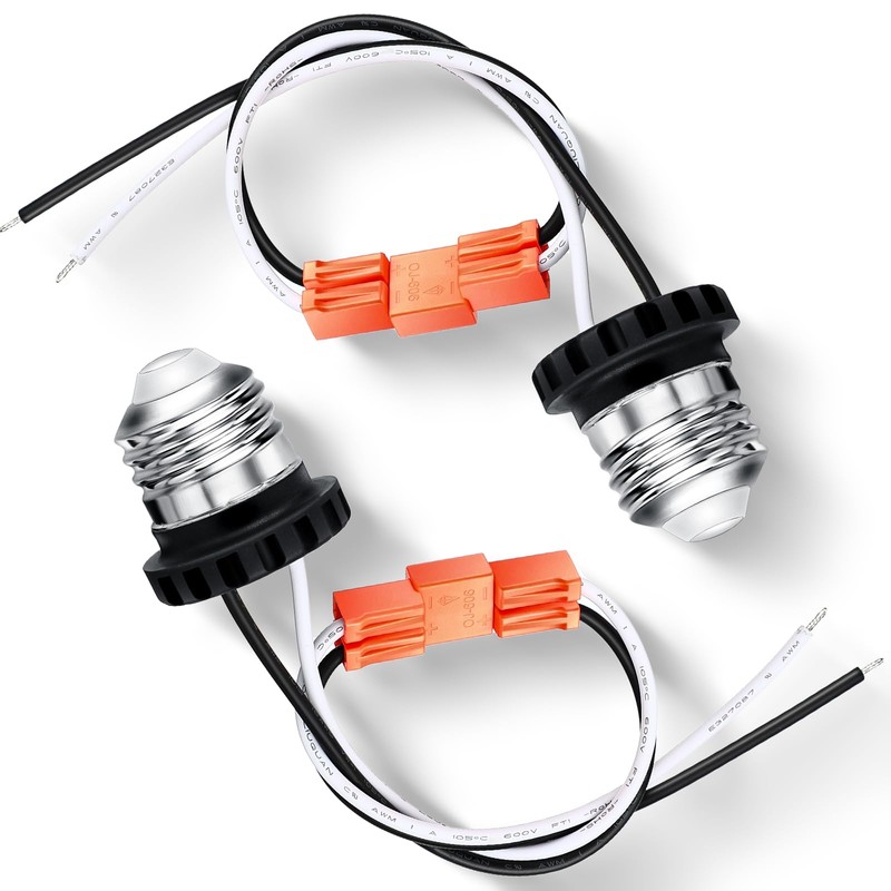 Zhengmy 6 Pcs E26 Socket Adapter, Medium Base Male Screw