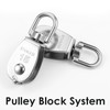 12 Pack M15 Pulleys for Rope, 304 Stainless Steel Wire