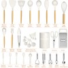 Umite Chef Silicone Kitchen Utensil Set, 34PCS Heat Resistant Kitchen