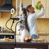 USB LED Ring Fill Light Lamp with Phone Holder Microphone