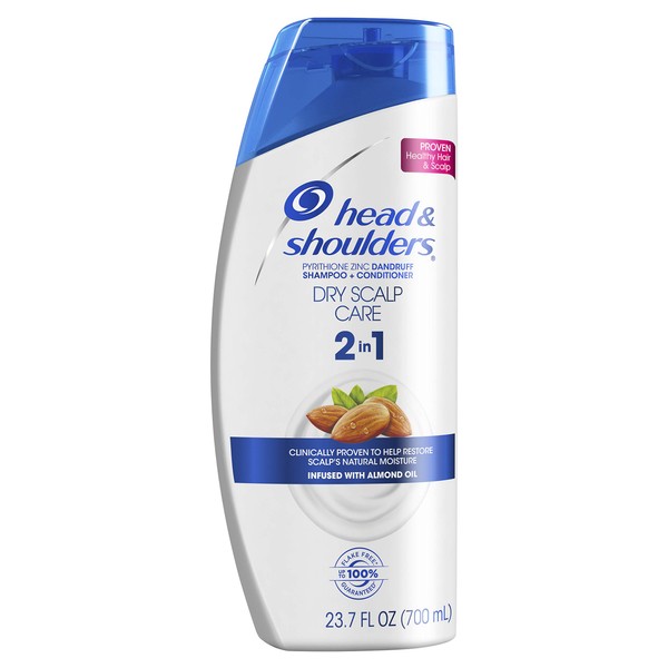 Head and Shoulders Dry Scalp Care Anti-Dandruff 2 in 1 Shampoo & Conditioner, 23.7 fl oz