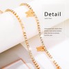 CanB Rhinestone Waist Chain Belt Butterfly Body Chain Thin Belly