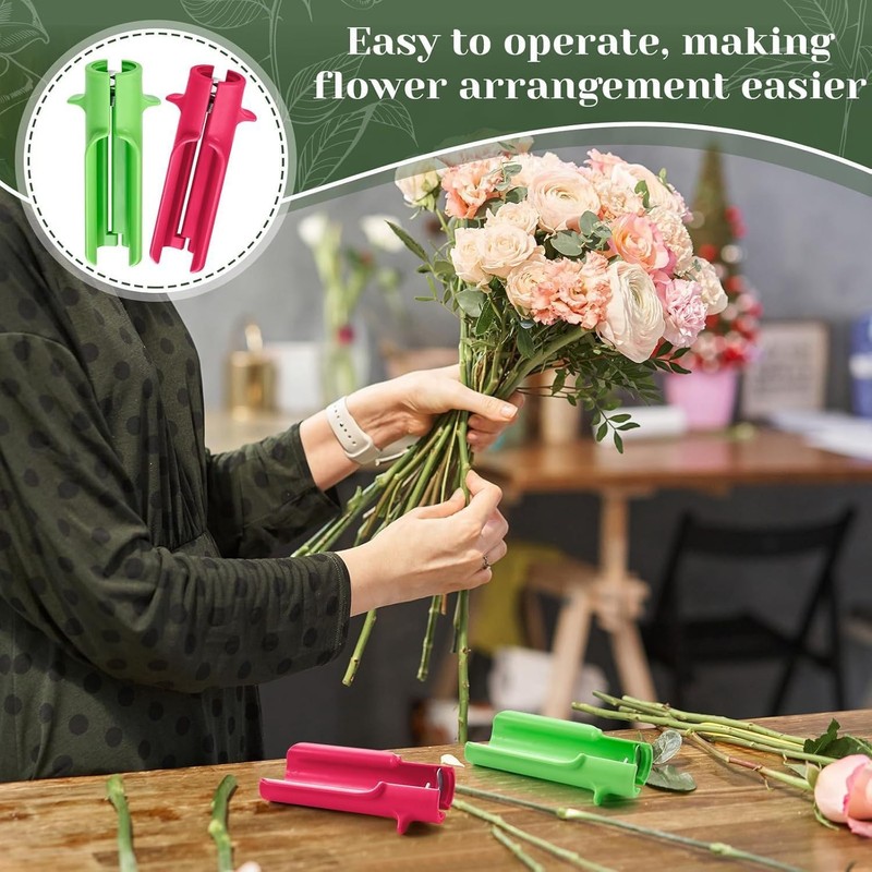 2pcs Rose Thorn Stripper Tools, Leaf Stripper Tool，Plastic Rose Leaf
