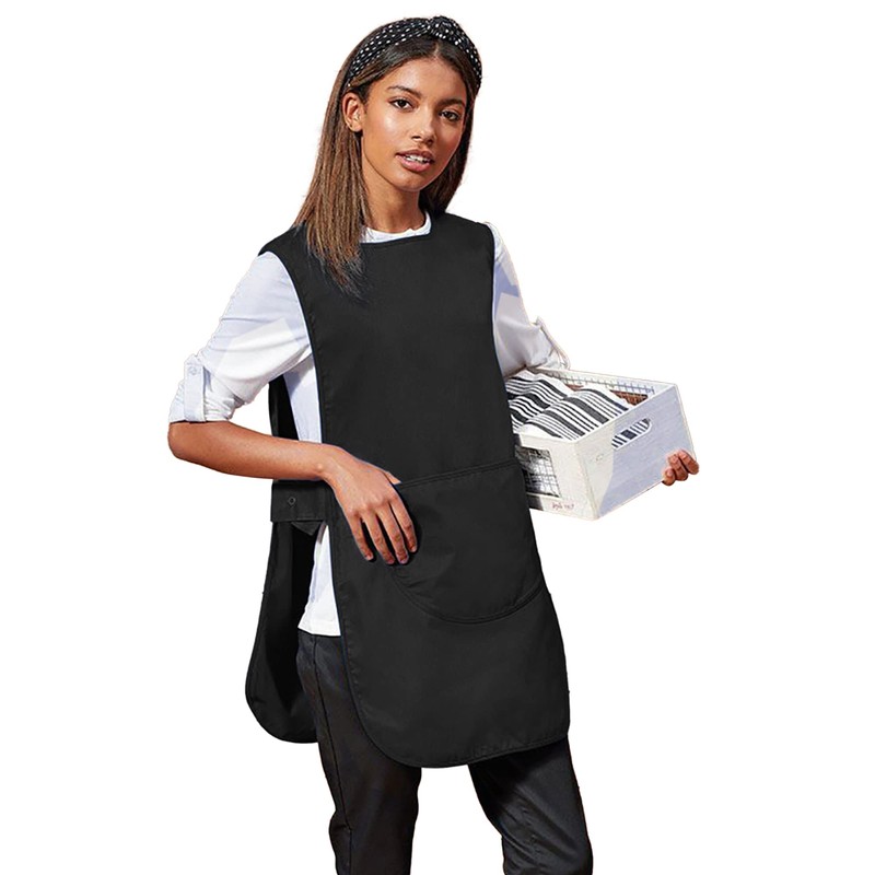 Premier Ladies/Womens Long Length Pocket Tabard / Workwear (S) (Navy)